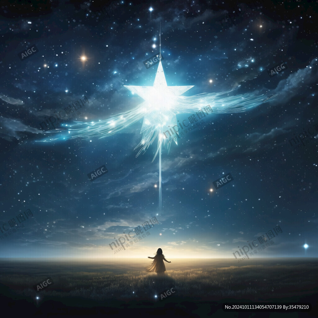 唯美星光海报