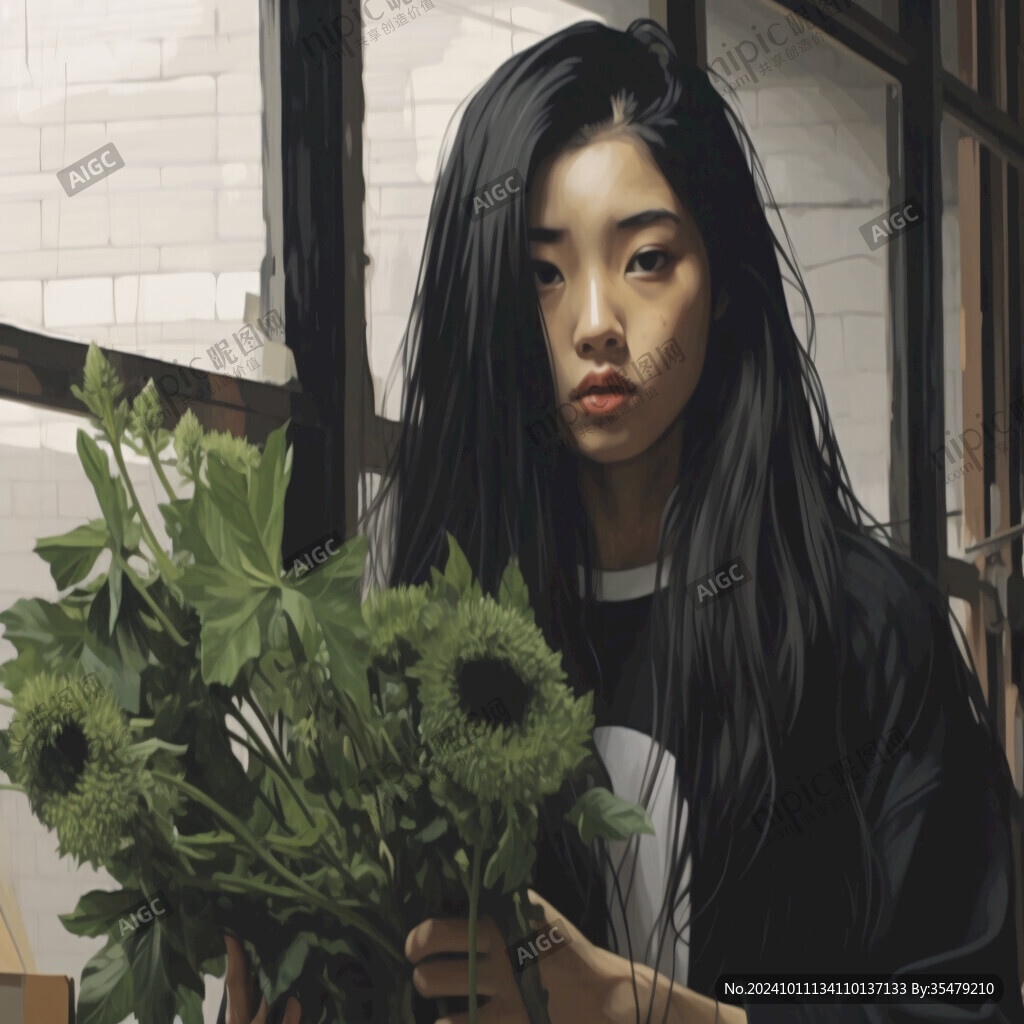 写实人物插画
