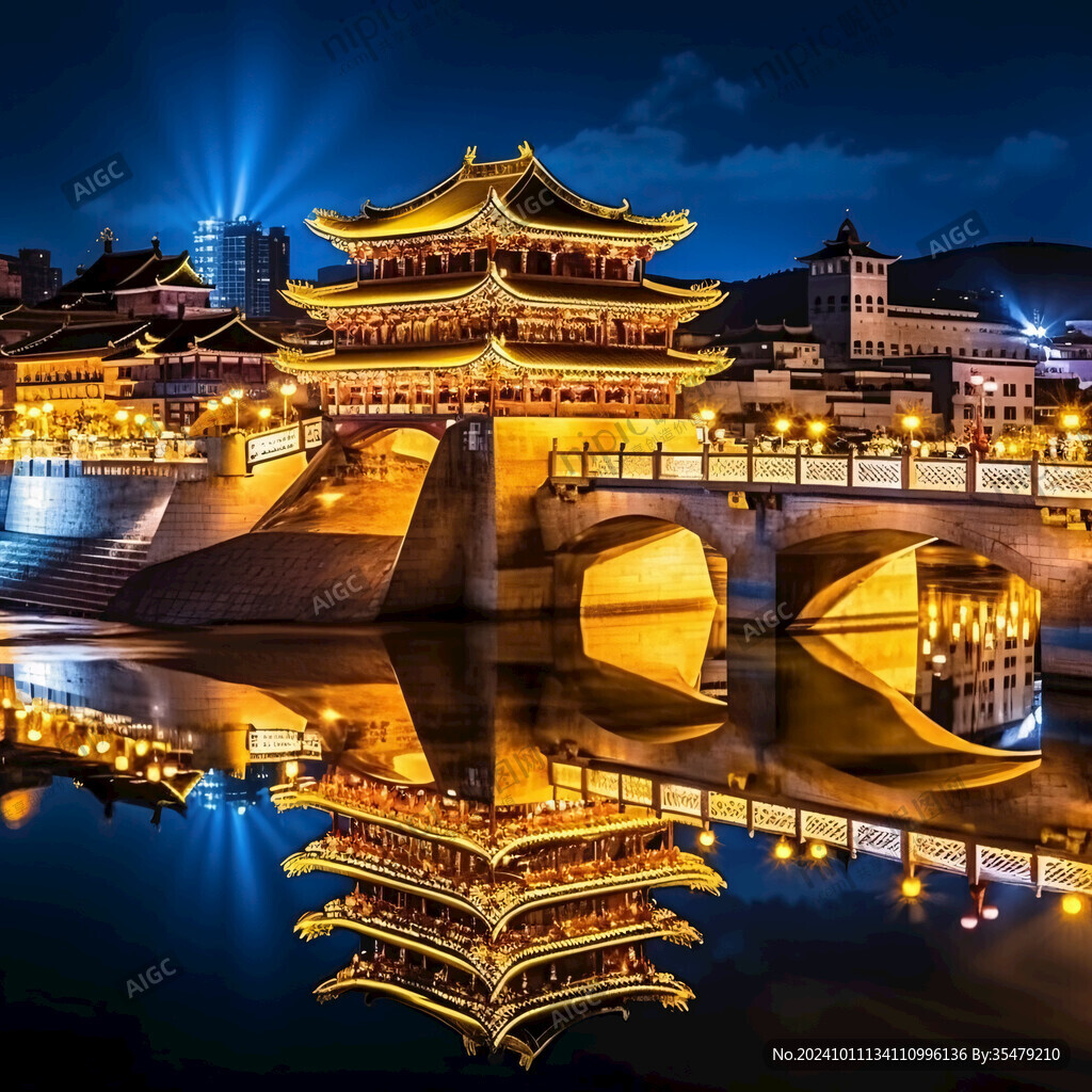 甲秀楼抠图