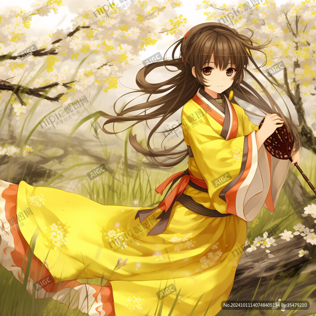 可爱桂花少女