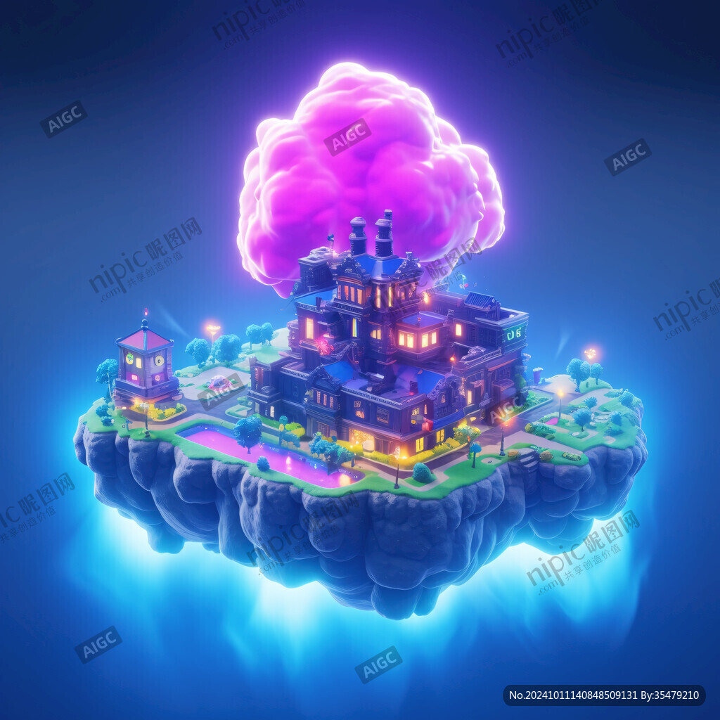 浮游岛天空之城