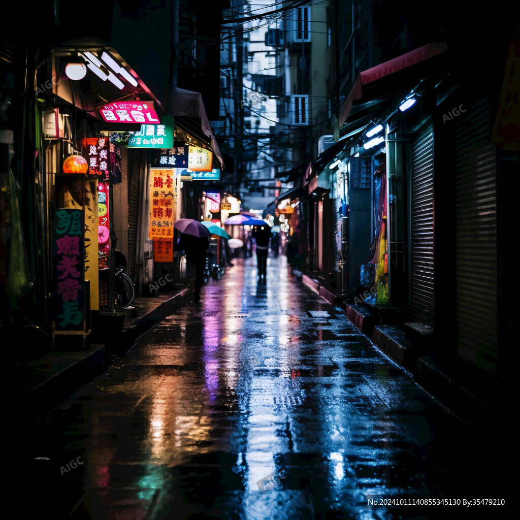 夜景梅雨季