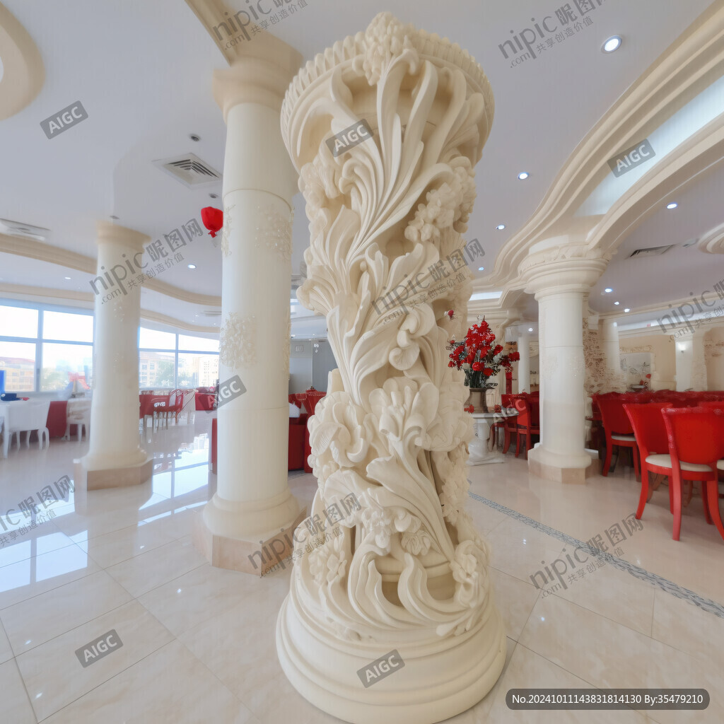 酒店建筑柱子
