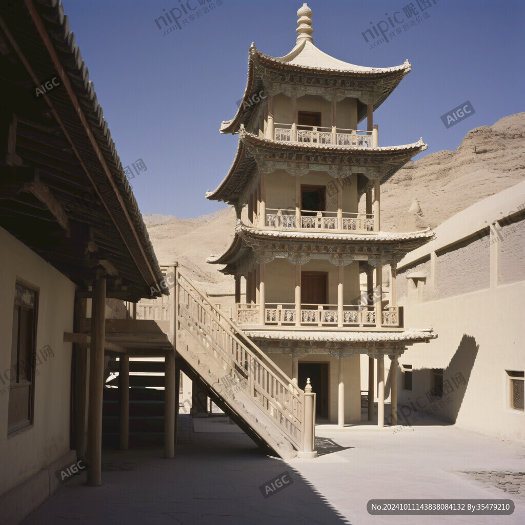 莫高窟景区特色建筑