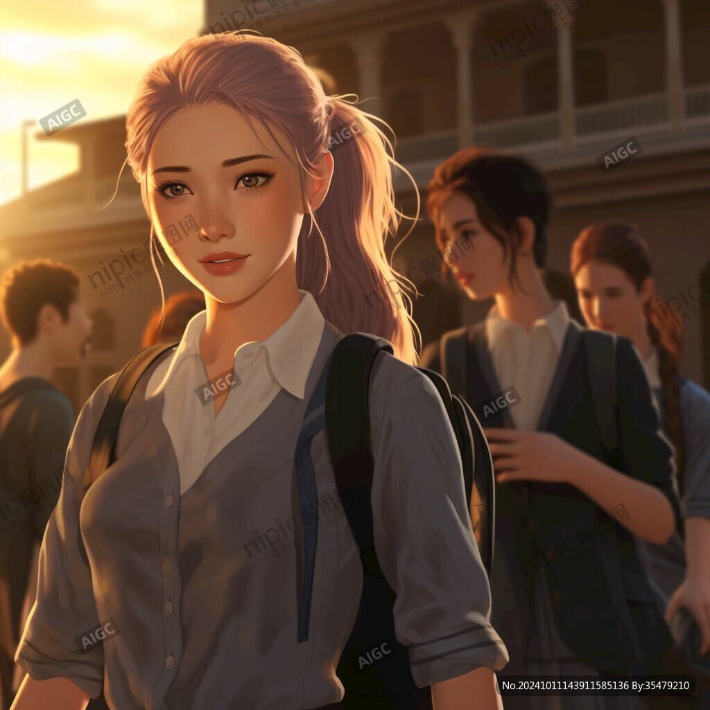 AI创作图日韩厚涂插画 欧美画风 写实漫画人物 厚涂插画 高精女孩原画稿 cg绘画作品 cg插画 欧美场景 cg少女 青春题材人物插图 板绘 ...