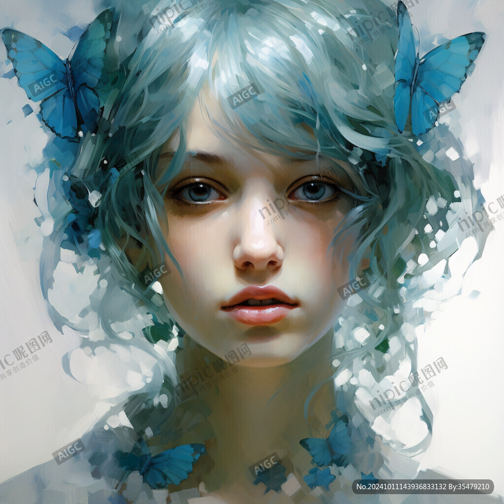 高精女孩原画稿