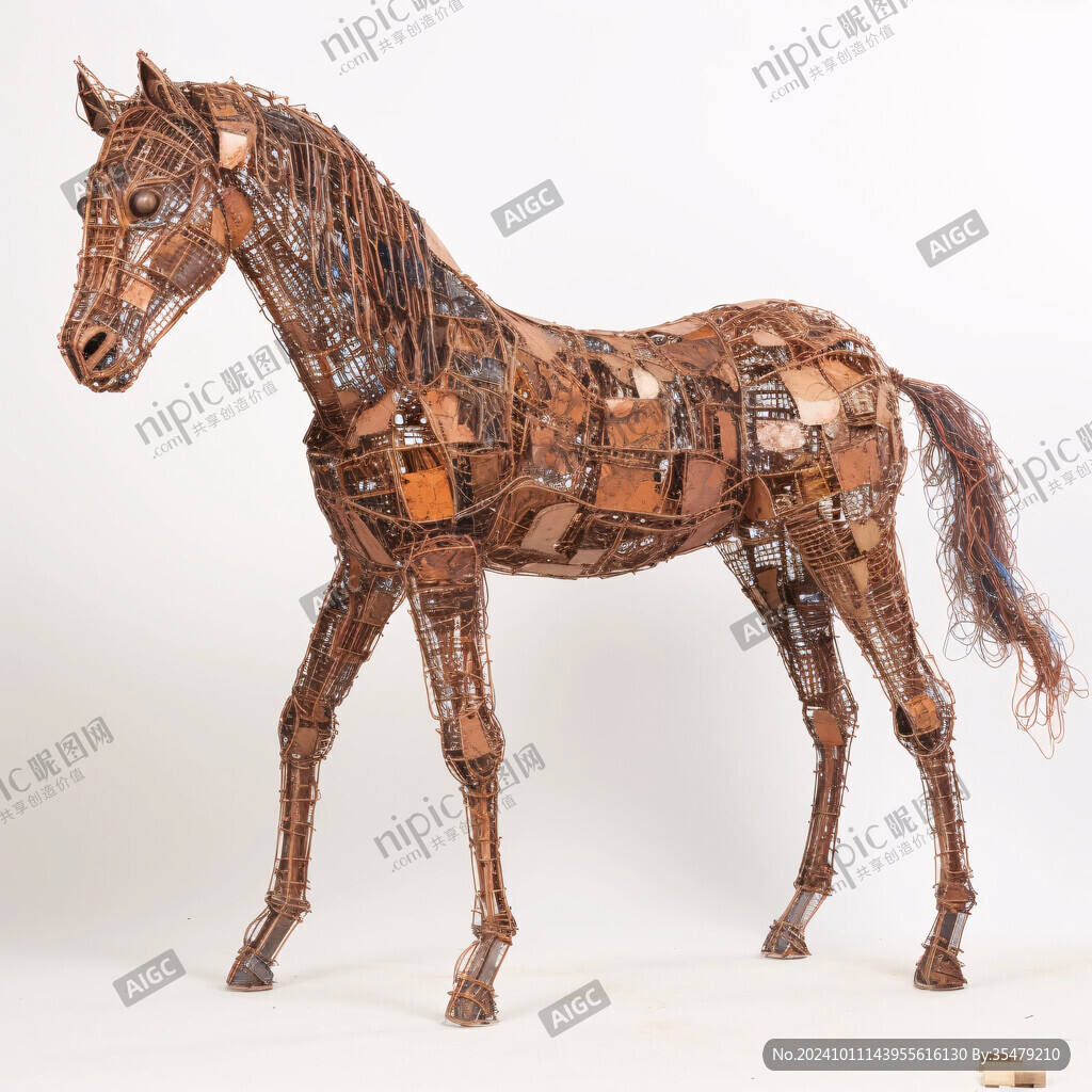 骏马手工艺品