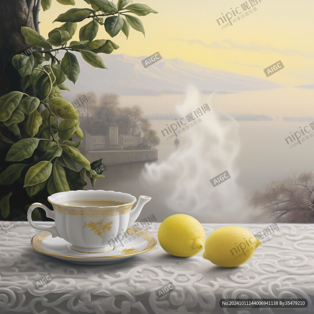 柠檬茶装饰画