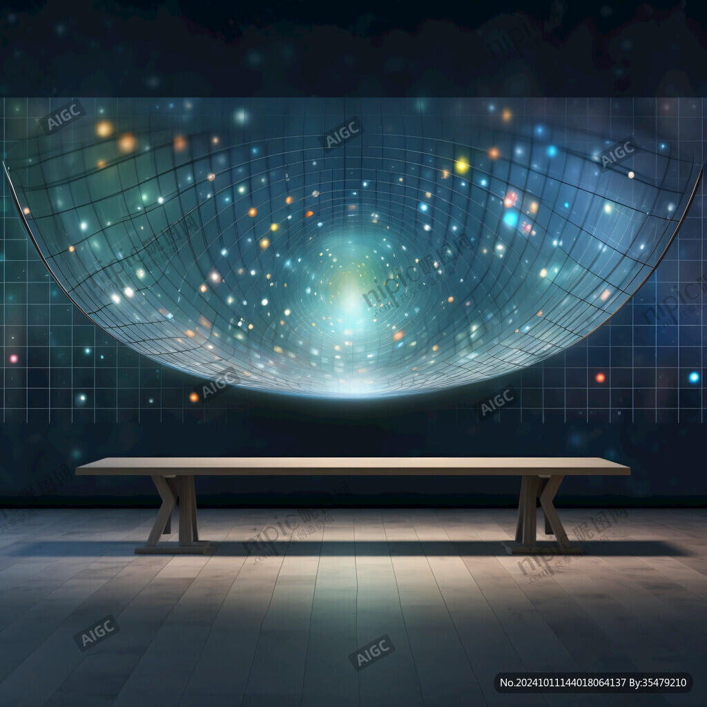 科技星空展览地板画