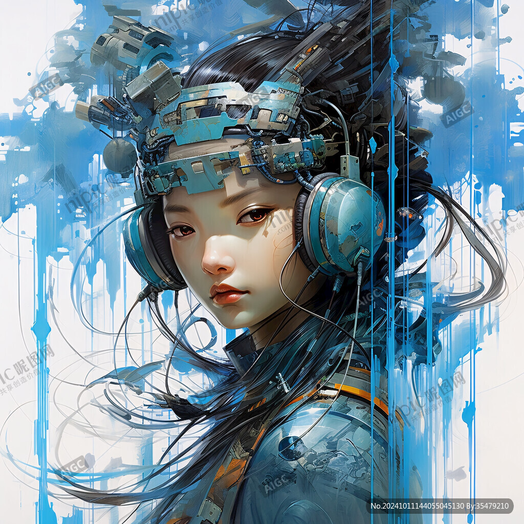 耳机插画