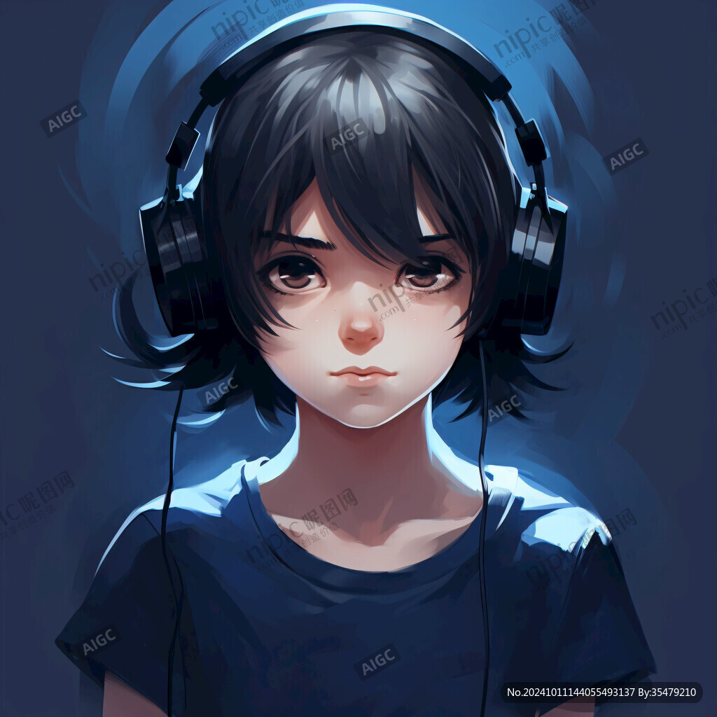 耳机拟人