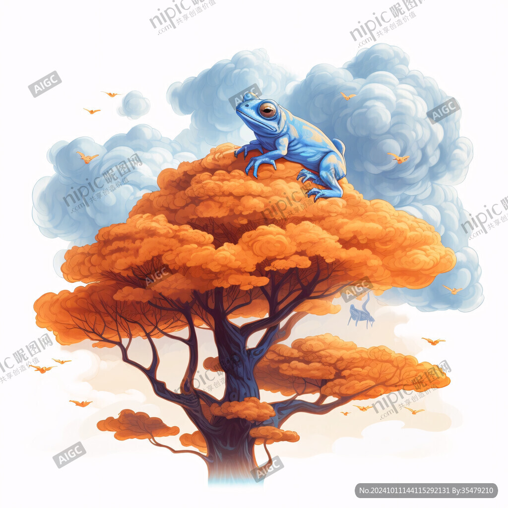 秋天叶子秋天大树