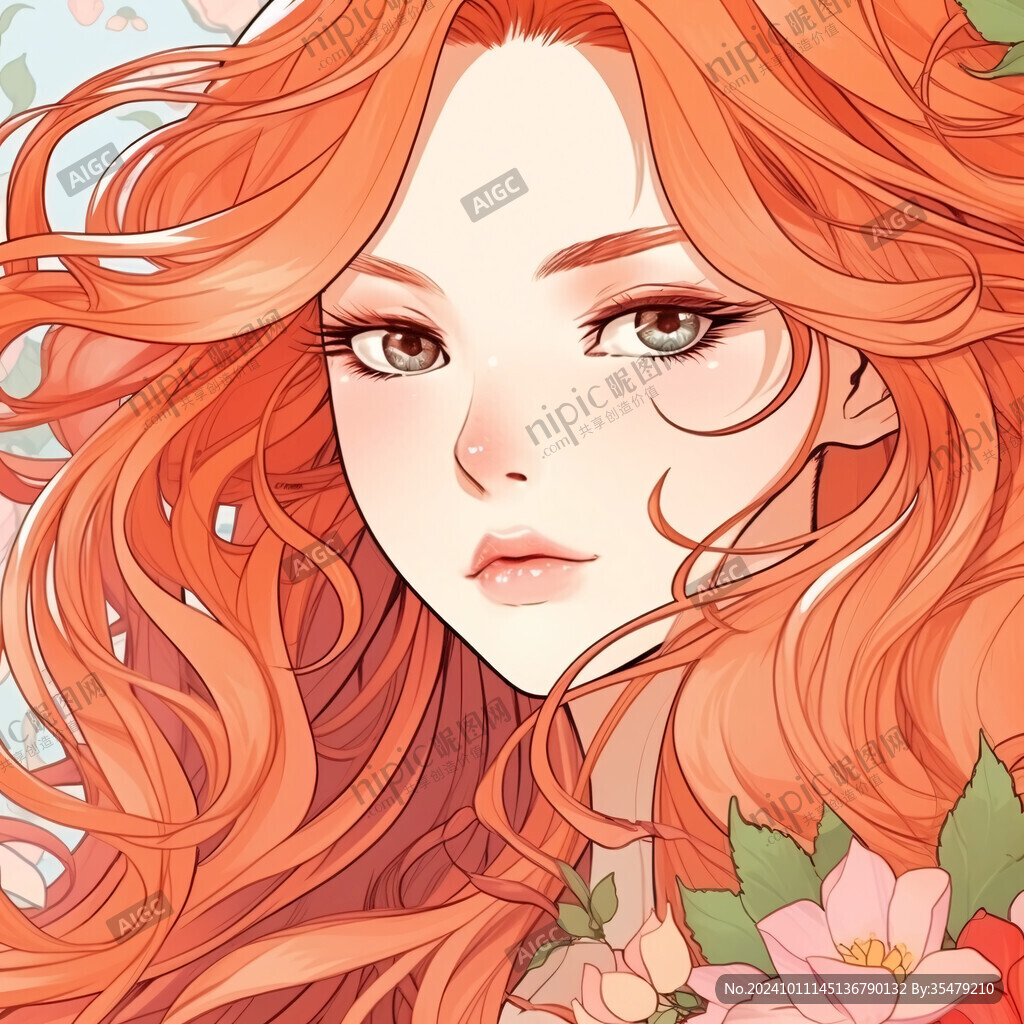 整容整形花季少女插画
