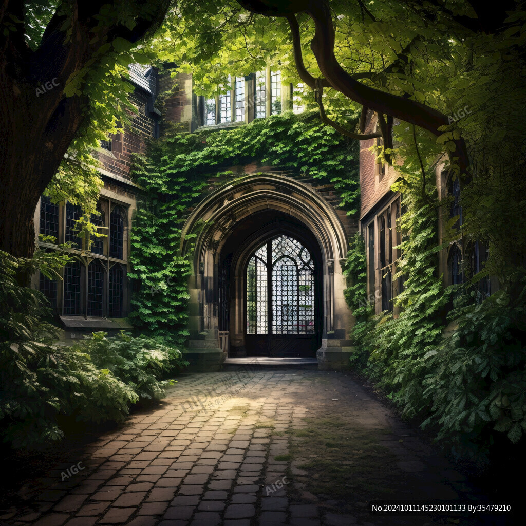 普林斯顿大学插画背景