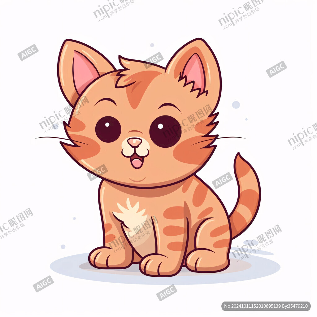 卡通橘猫插画