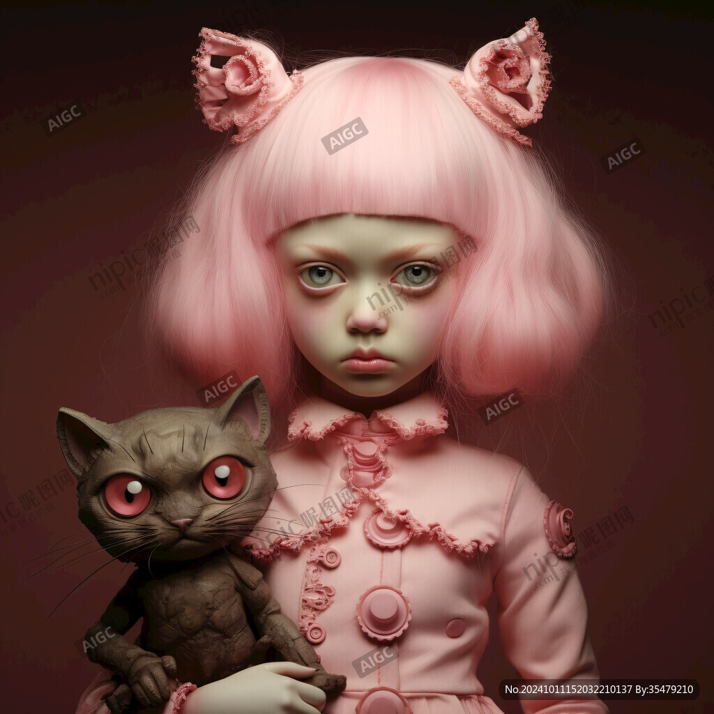粉红色的奇幻超现实主义