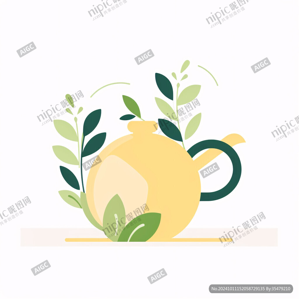 茶叶插画