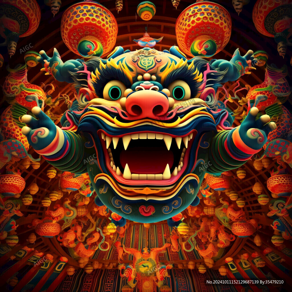 醒狮系列插画