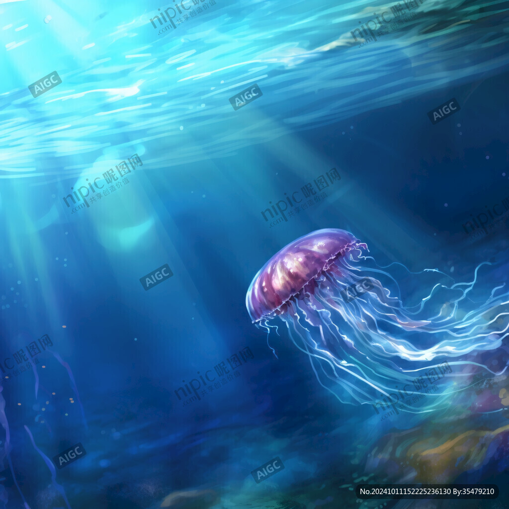 海洋生物梦幻水母