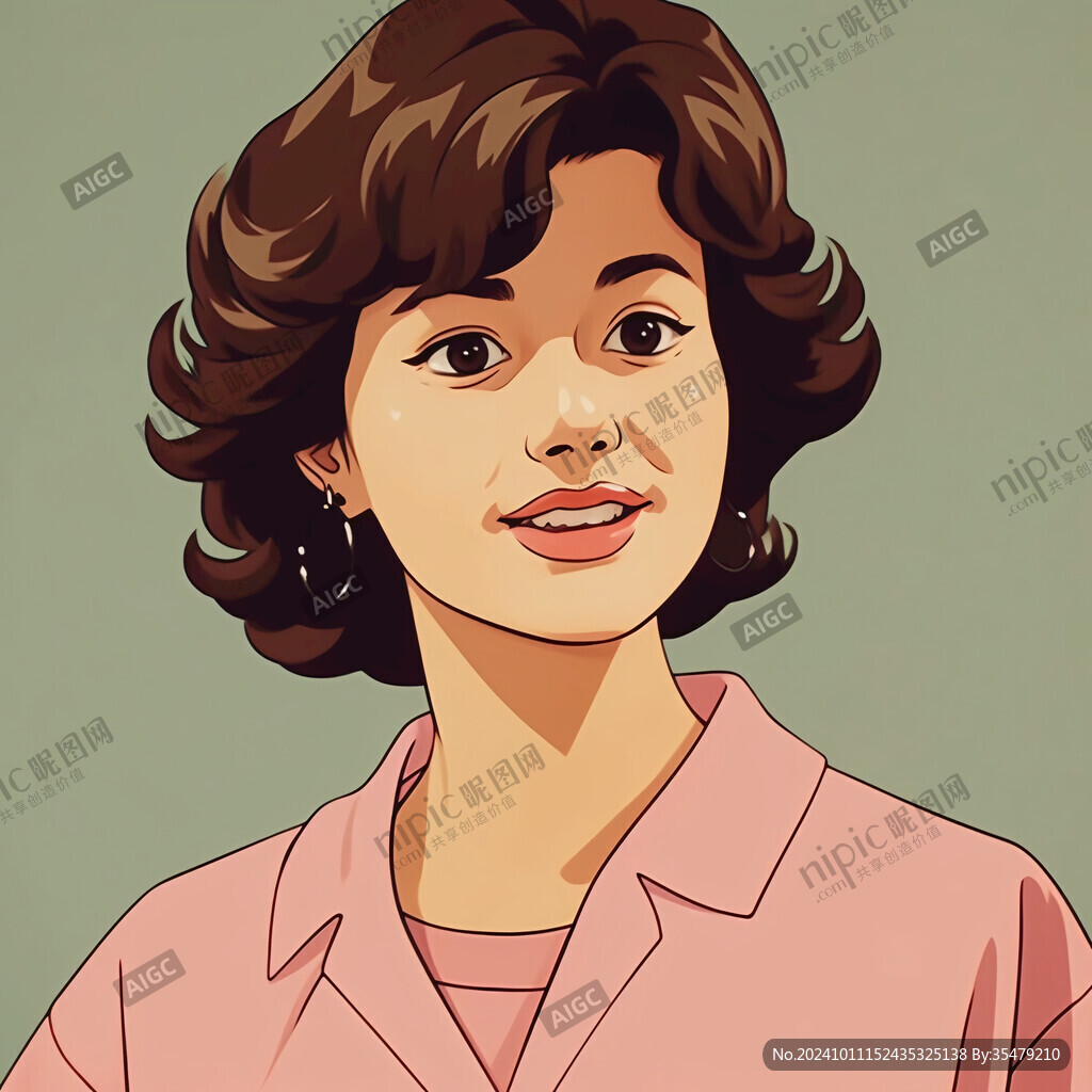 中年妇女插画