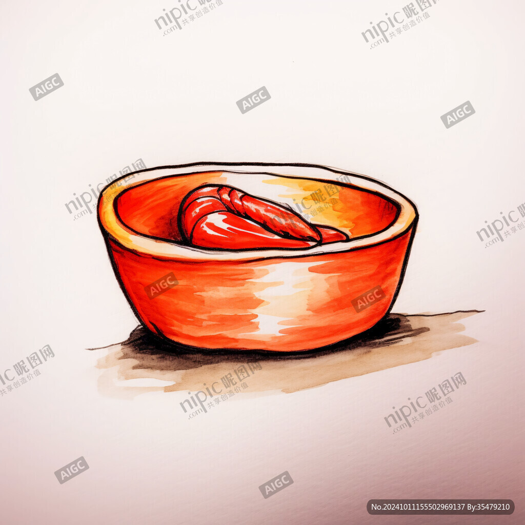 韩国泡菜插画