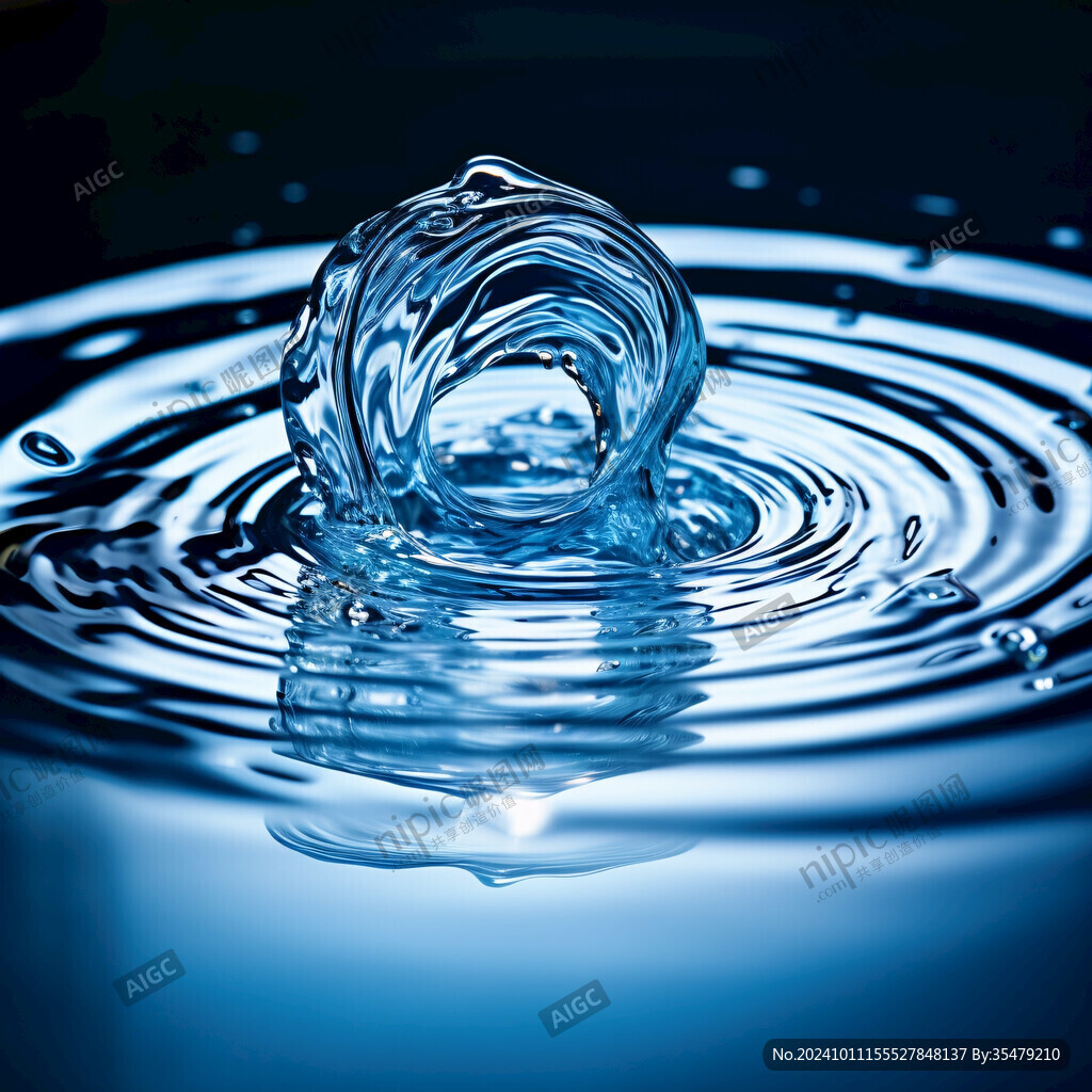 水滴在水面上的流体力学