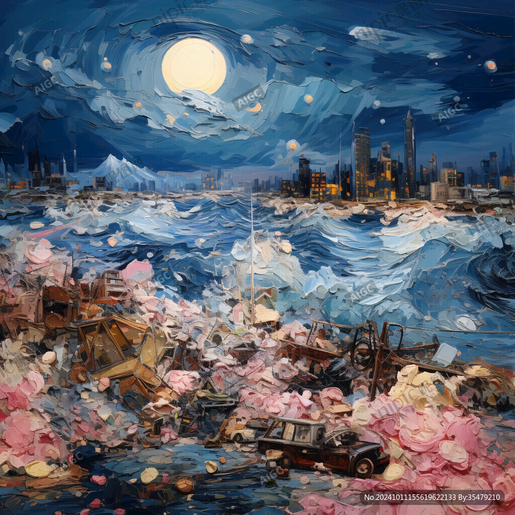 星月河幻想插画