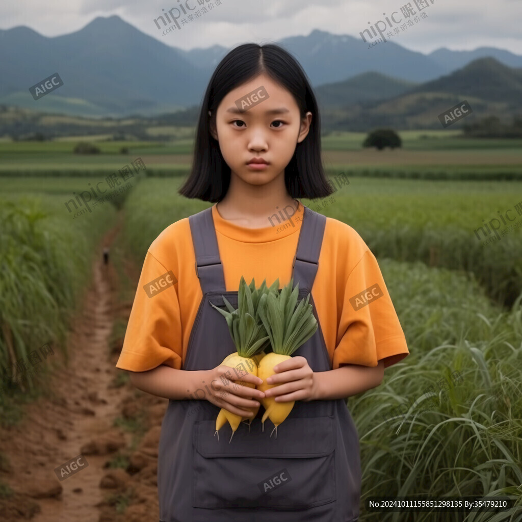 黄桃农家女孩