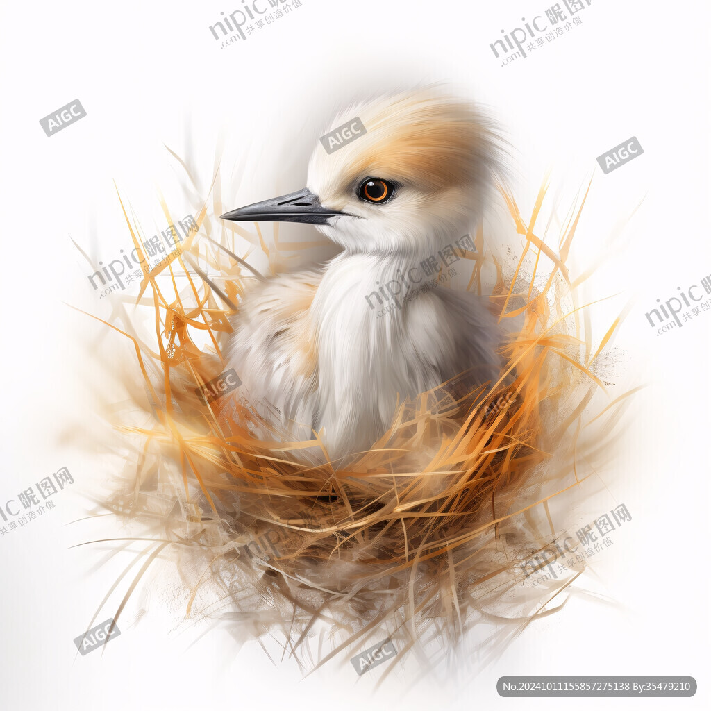 白头翁手绘装饰画