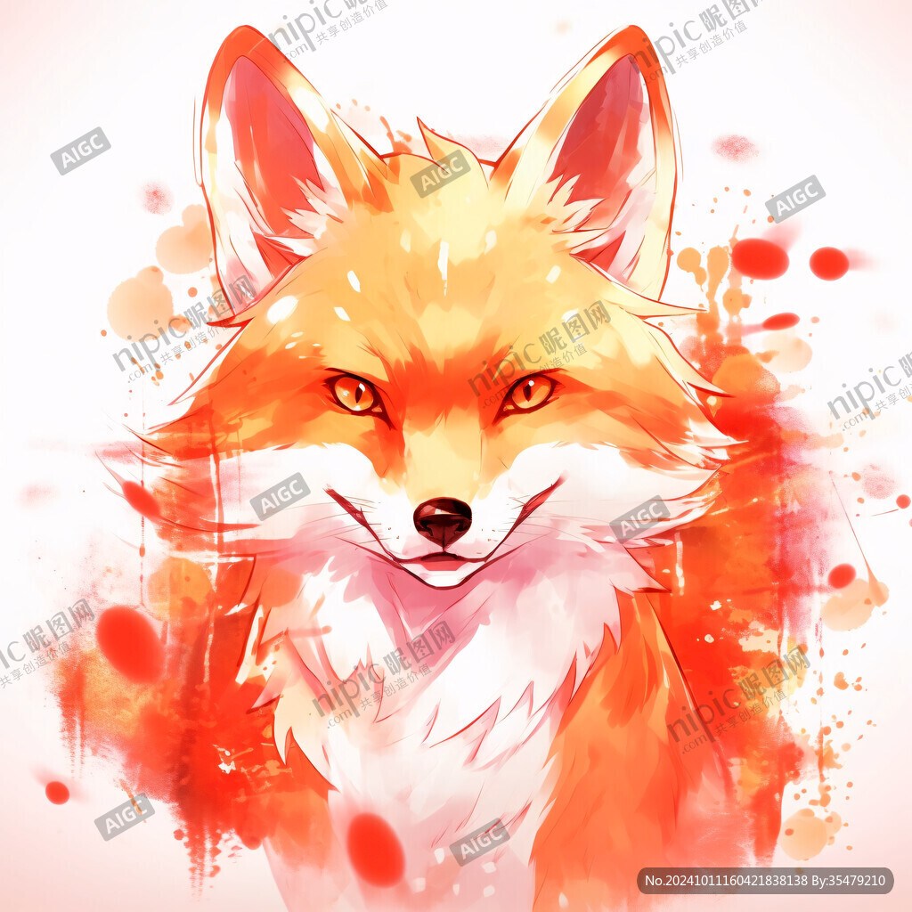可爱狐狸插画