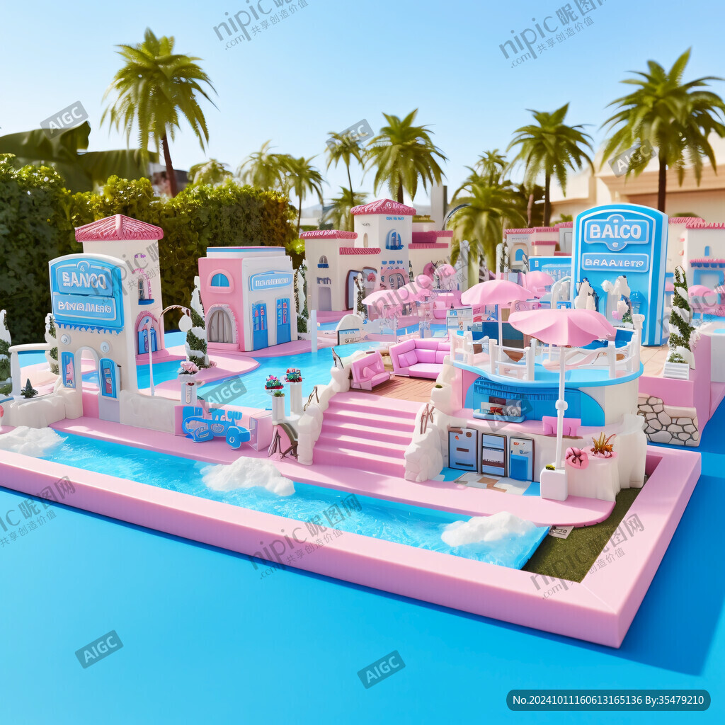 海边夏日游美陈