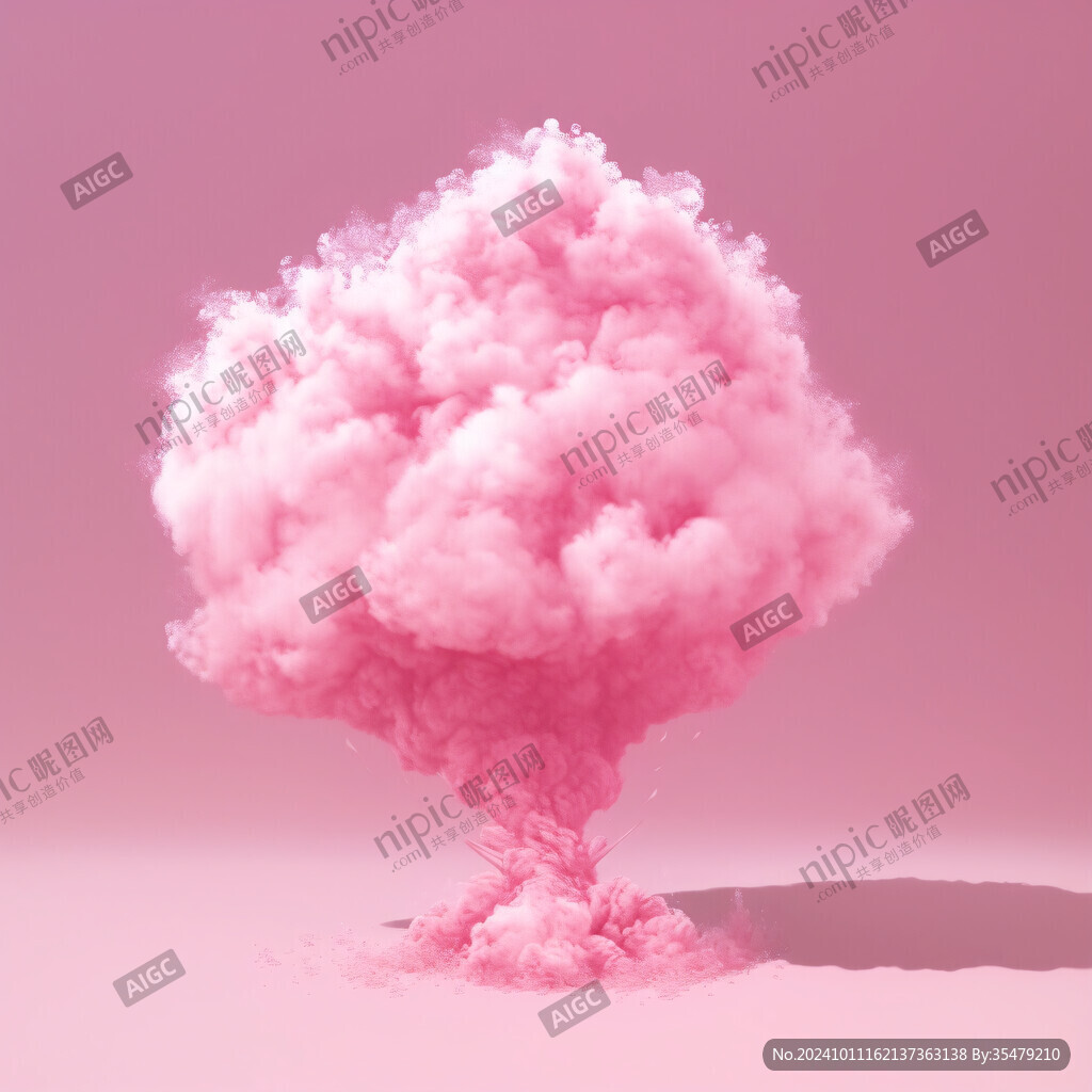 动画粉色云朵