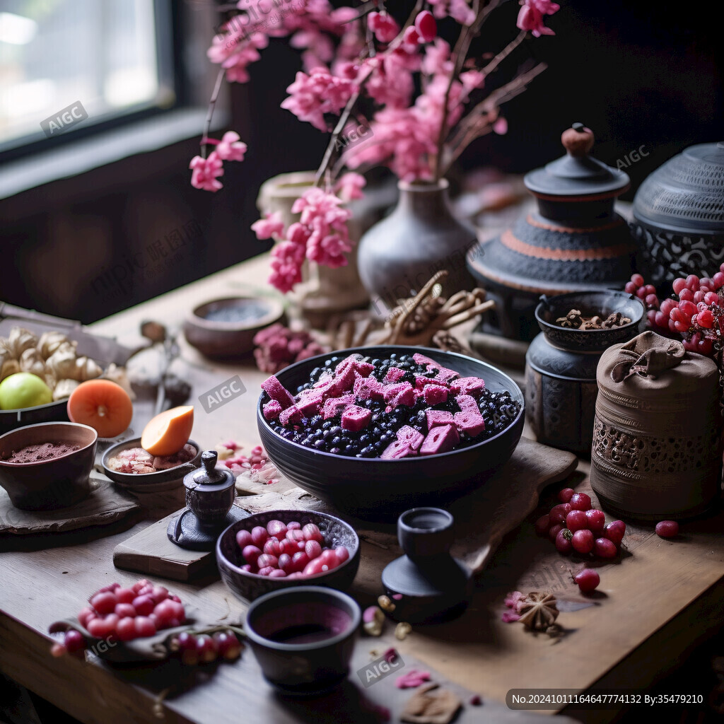 传统美食场景