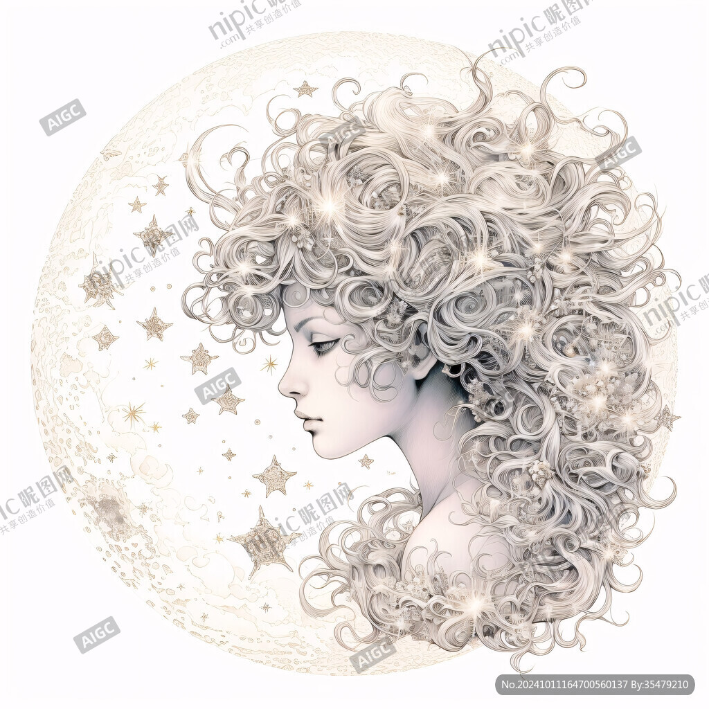 女性唯美插画时尚插画