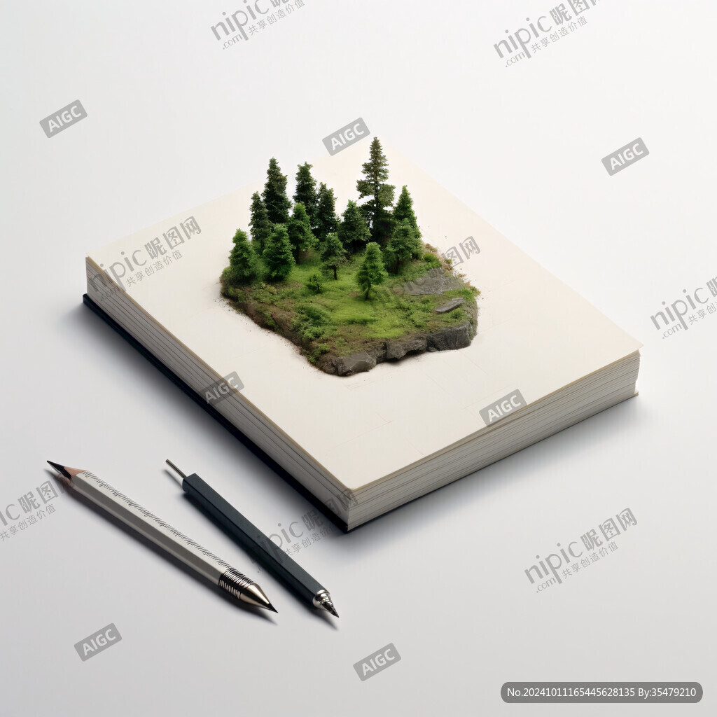 书本形式景观小品