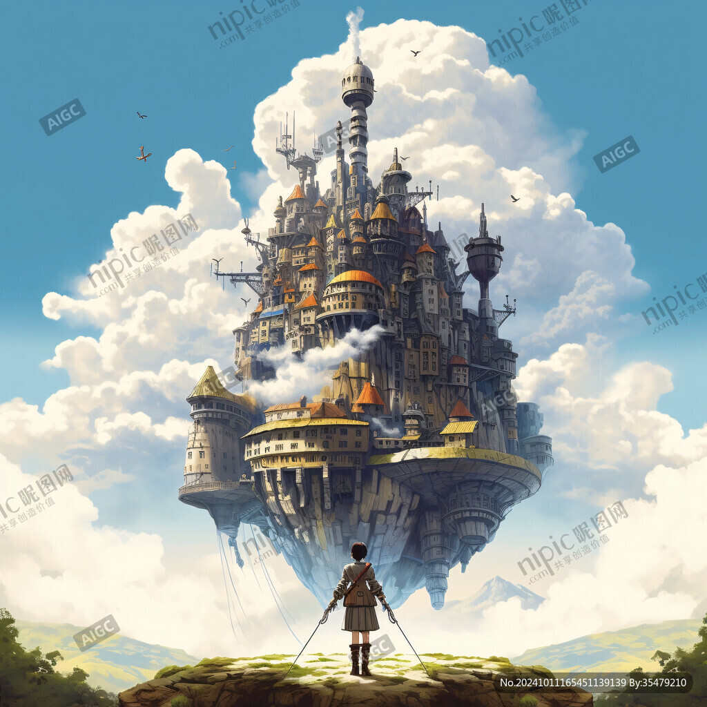 浮游岛天空之城