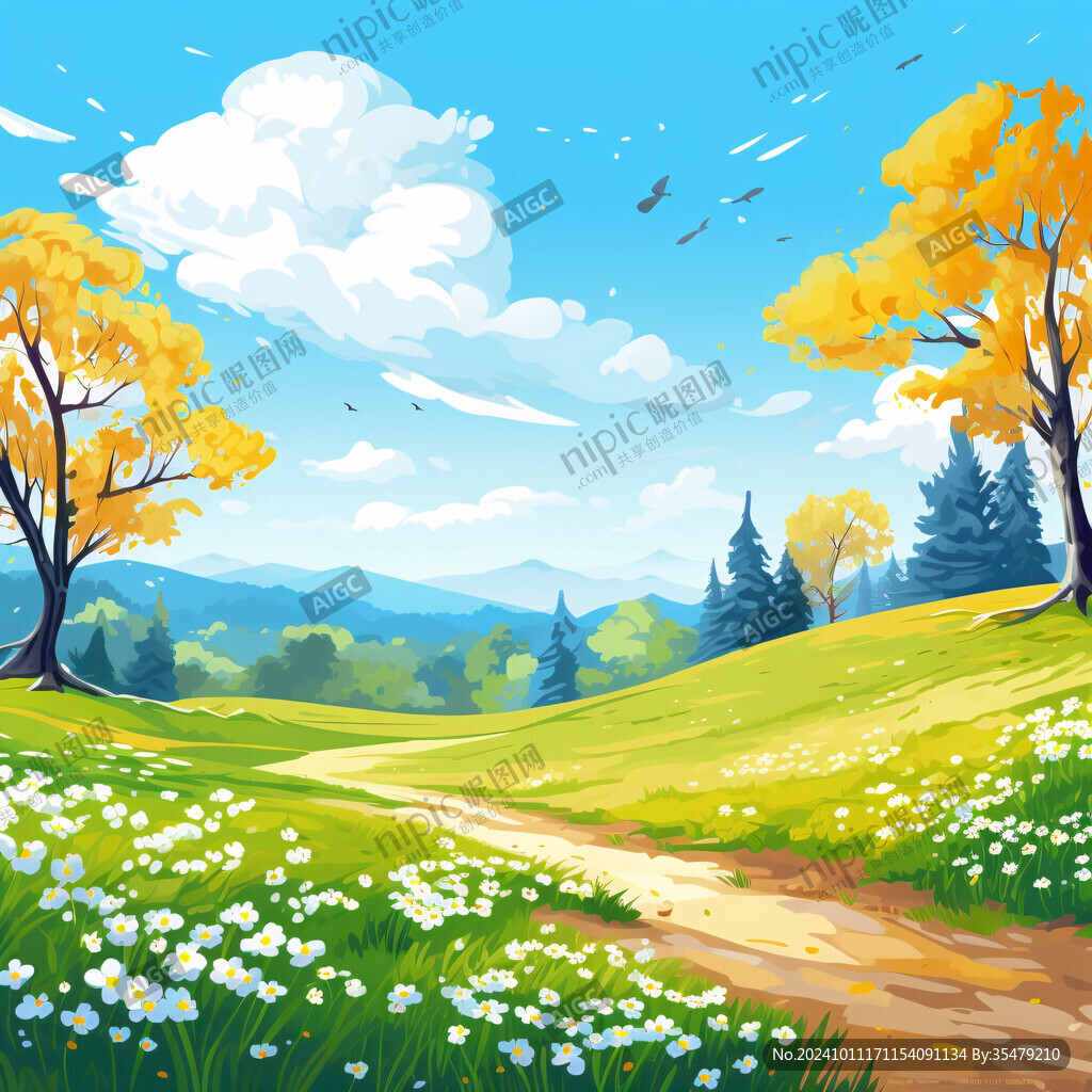 户外风景插画