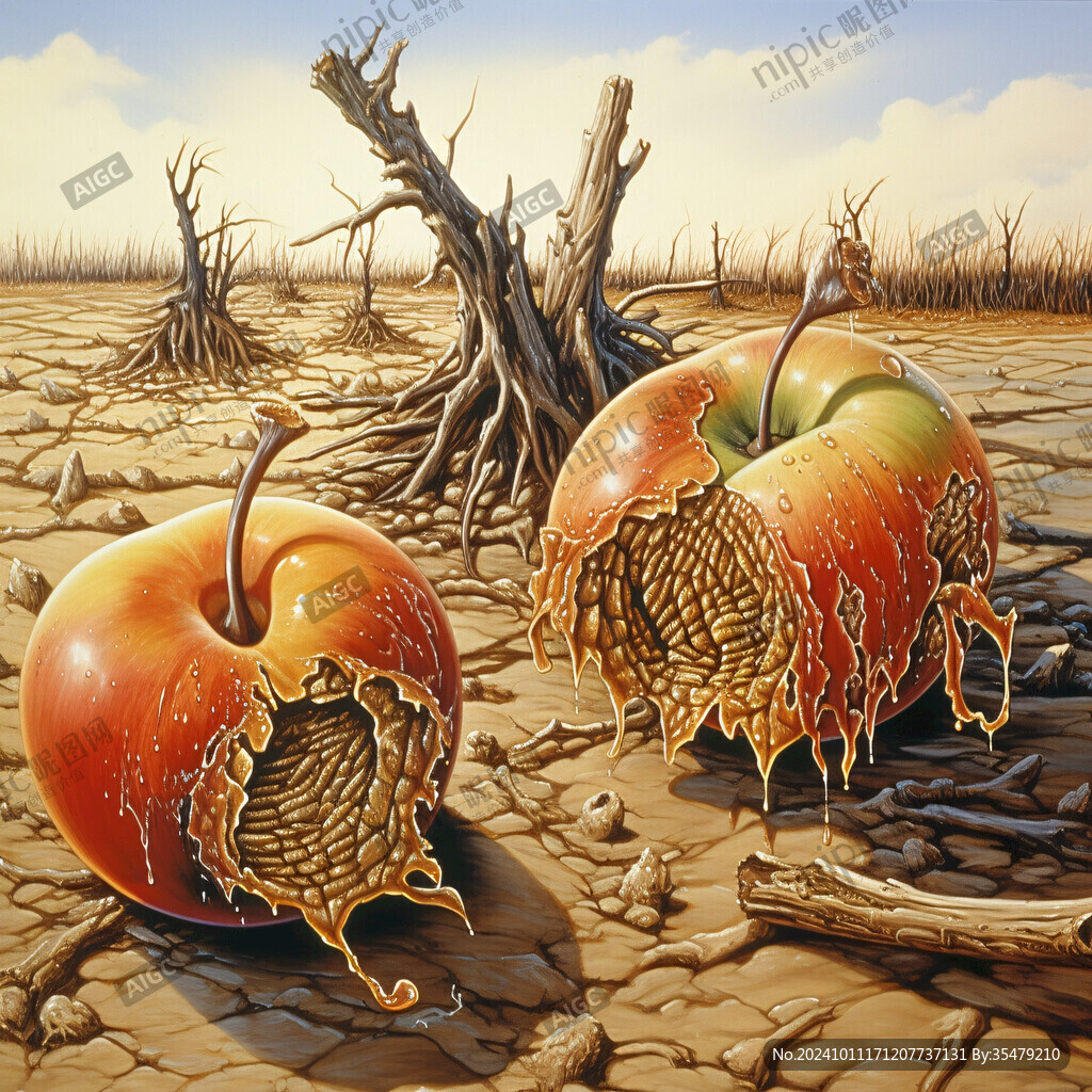 丑苹果包装插画