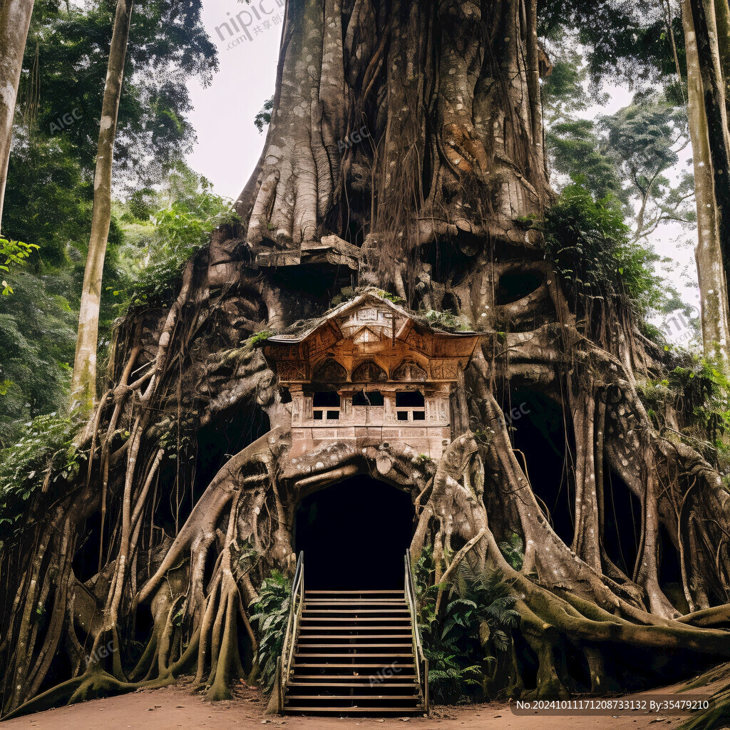 门洞大树
