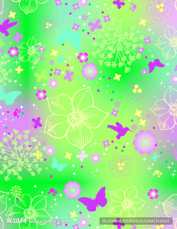 花纹花卉