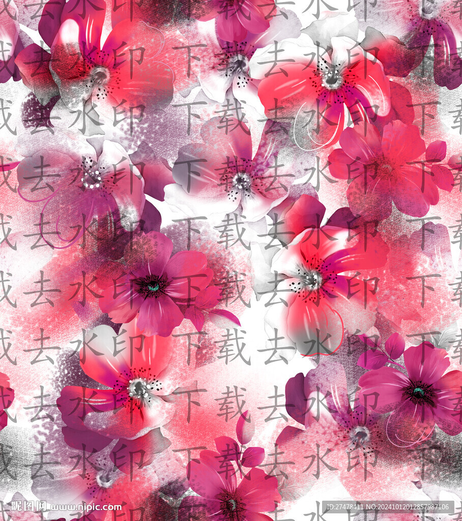 手绘花 