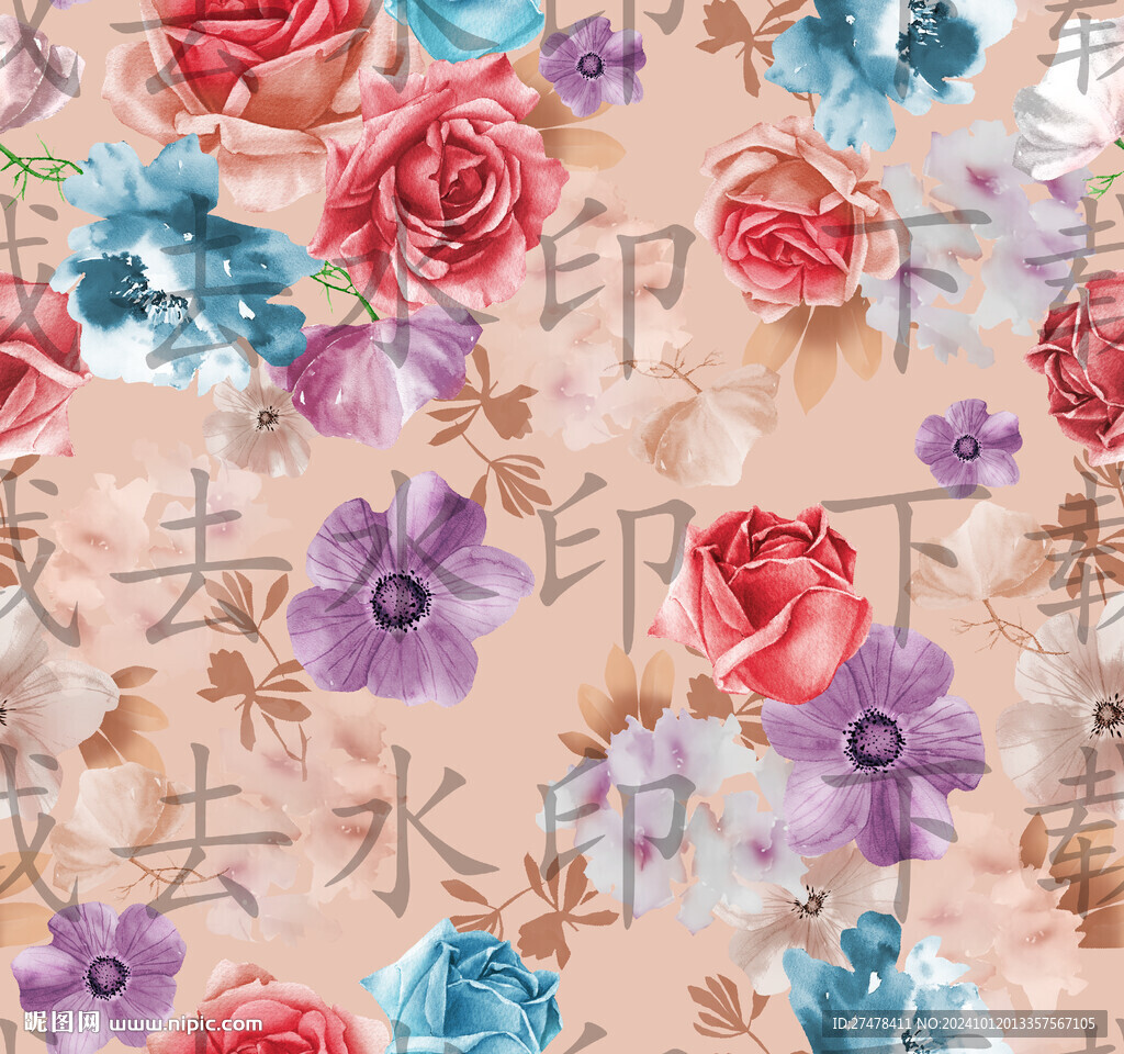 手绘花