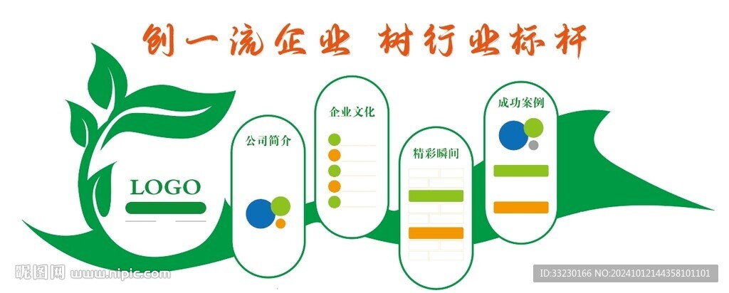 企业公司文化墙企业风采