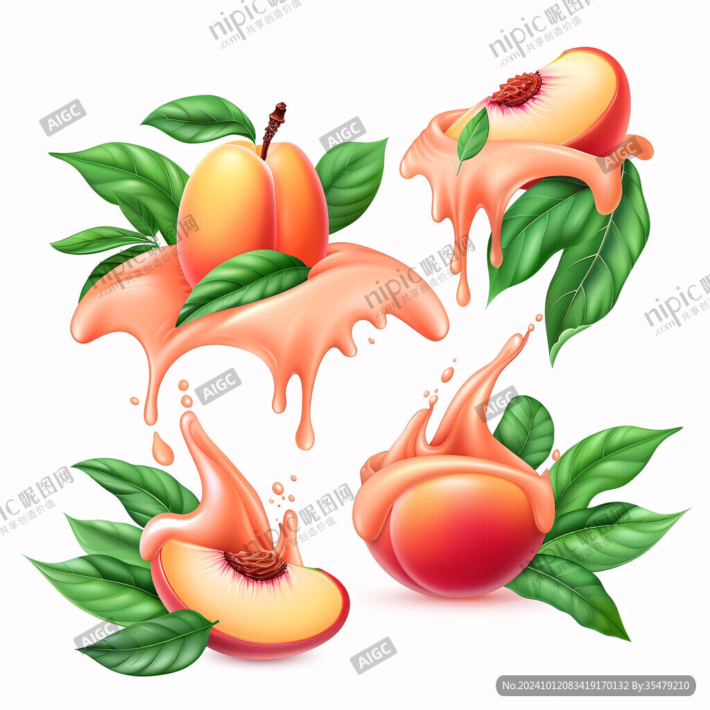 枇杷熟了水果插画