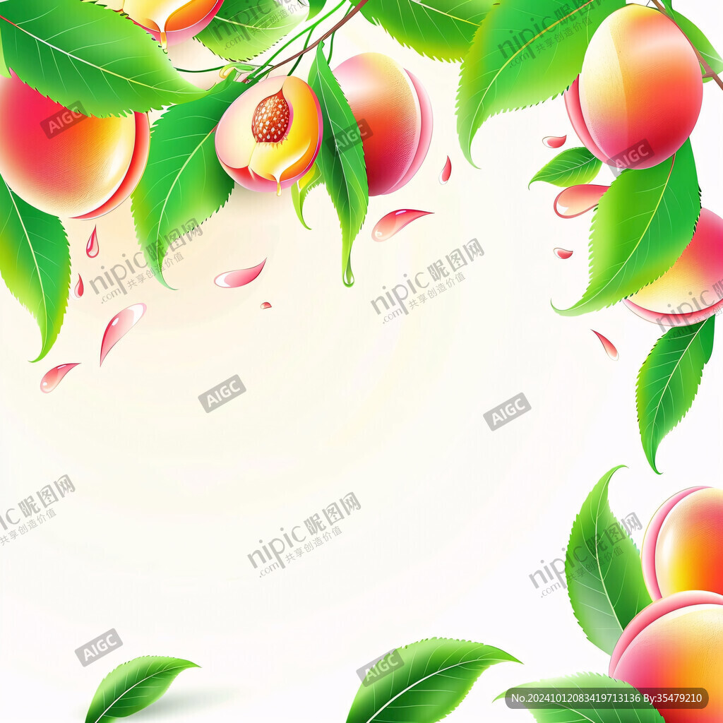 桃子背景素材下载