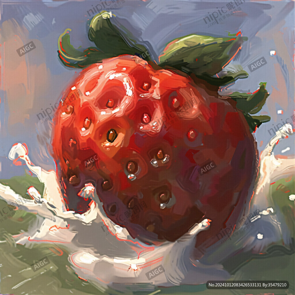 插画草莓
