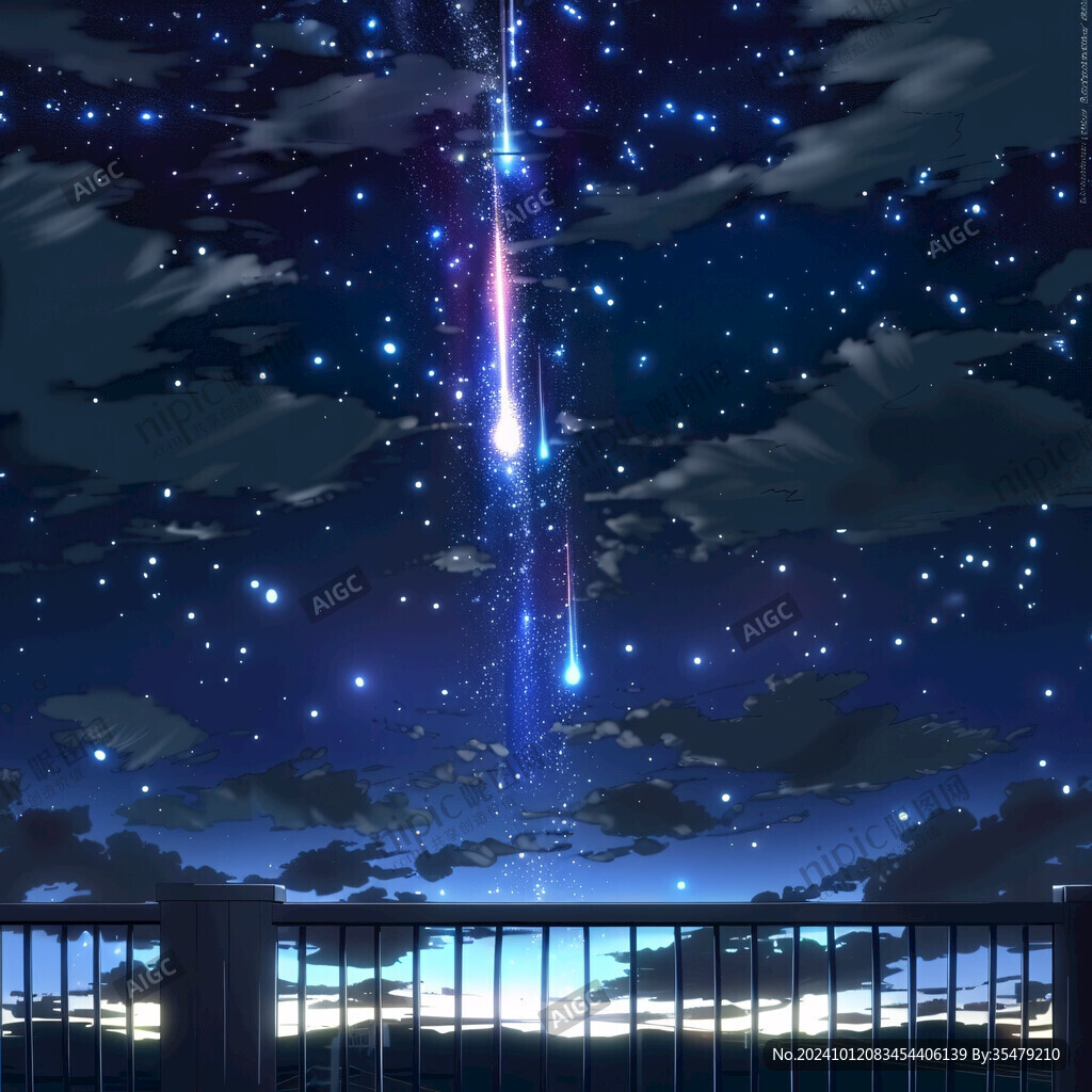 流星雨星空宇宙