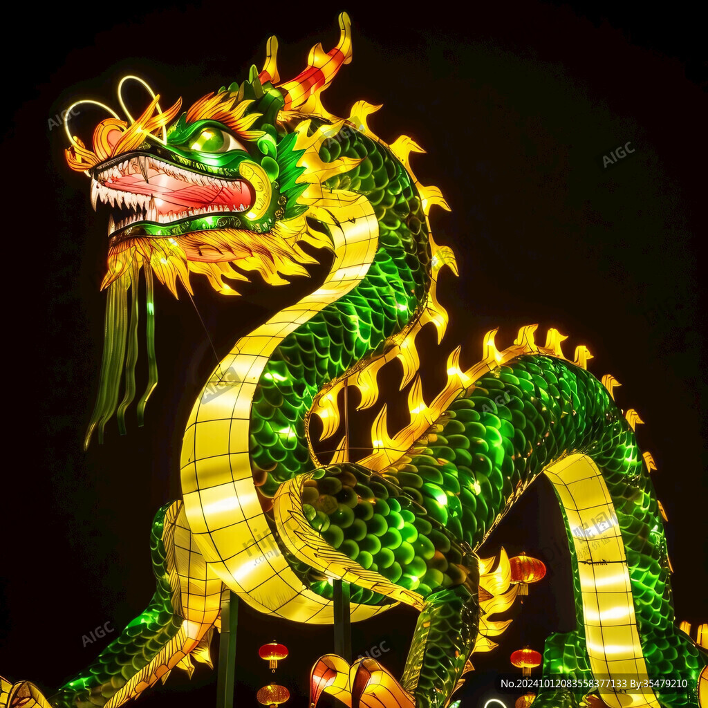 中国龙造型花灯