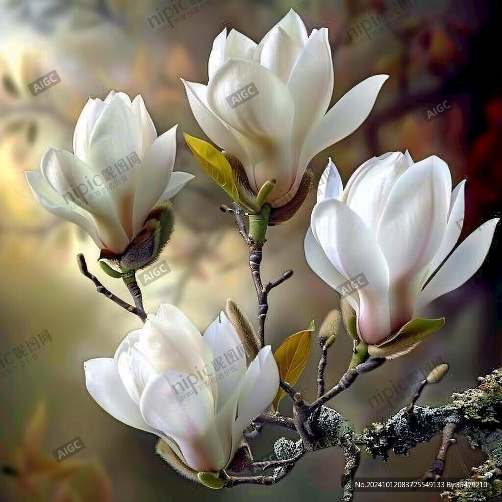 立体卉玉兰花
