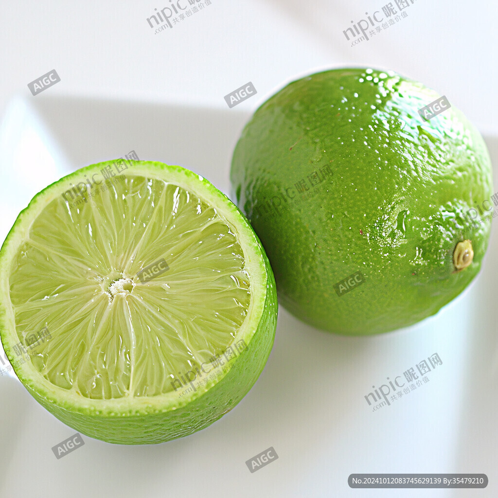 水果青柠插画